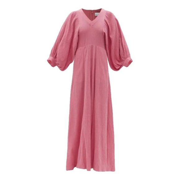 RAEY long fuchsia day dress UK 10 - Picture 2 of 7